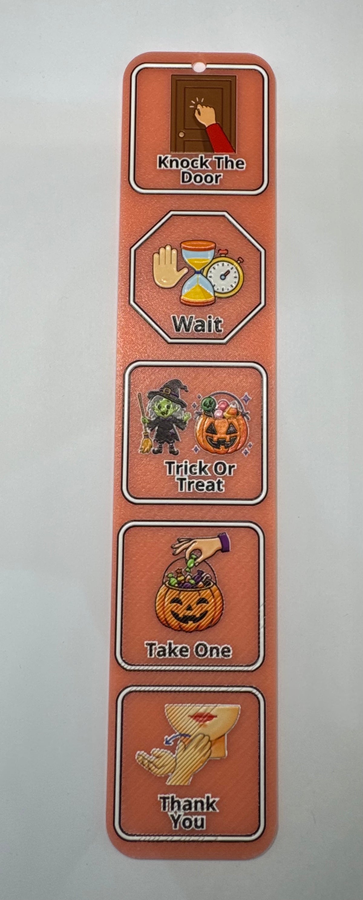 🎃 3D Printed Halloween Trick-or-Treat Visual Communication Board