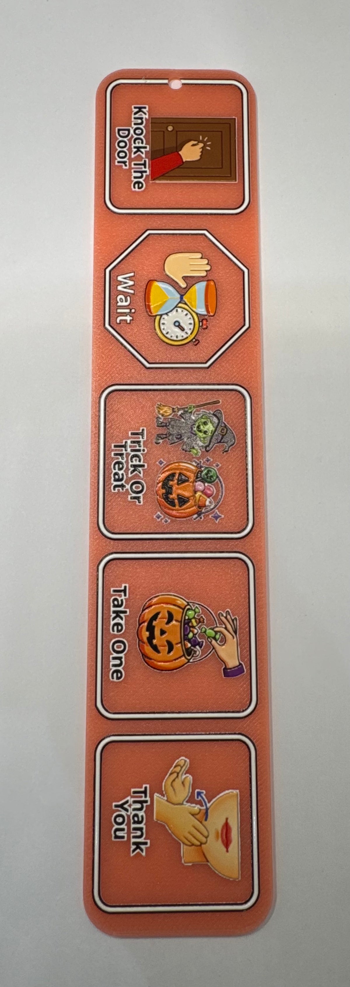 🎃 3D Printed Halloween Trick-or-Treat Visual Communication Board