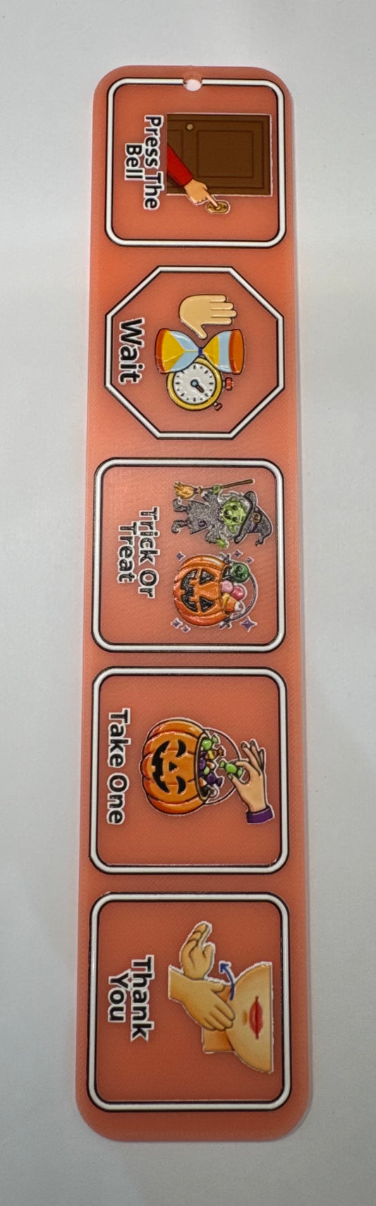 🎃 3D Printed Halloween Trick-or-Treat Visual Communication Board