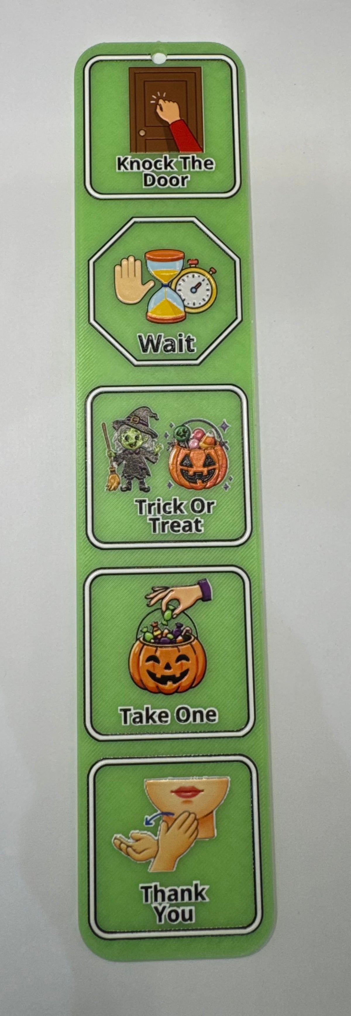 🎃 3D Printed Halloween Trick-or-Treat Visual Communication Board