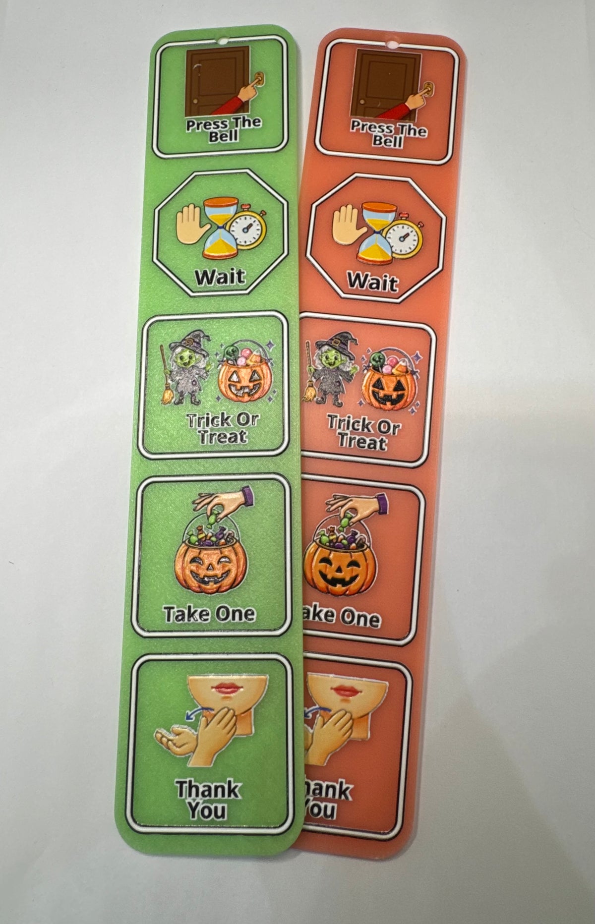 🎃 3D Printed Halloween Trick-or-Treat Visual Communication Board