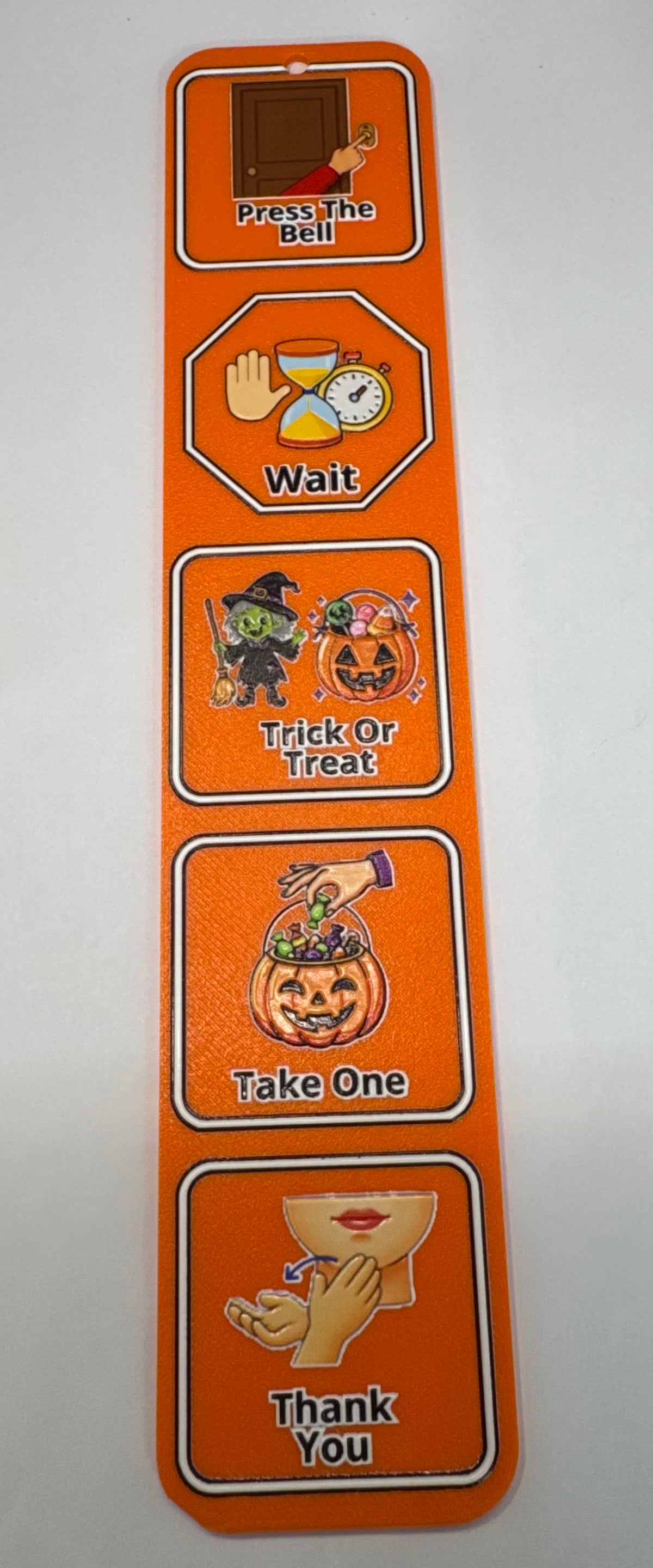 🎃 3D Printed Halloween Trick-or-Treat Visual Communication Board