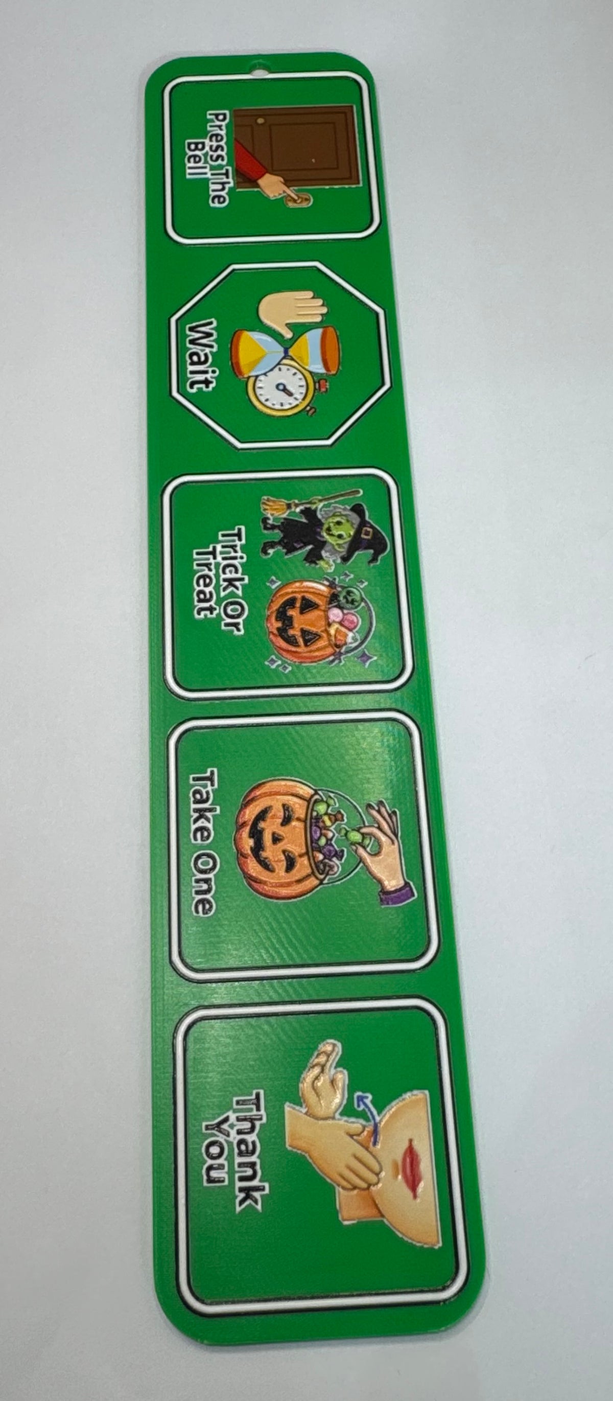 🎃 3D Printed Halloween Trick-or-Treat Visual Communication Board