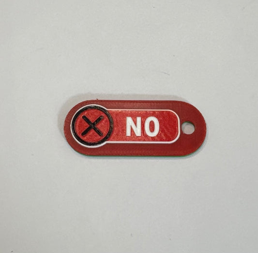Double-Sided Yes/No Communication Tag
